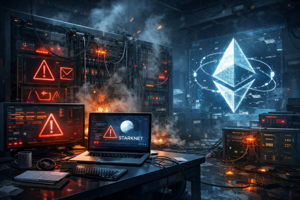 Starknet faces fresh mainnet disruption Starknet faces fresh mainnet disruption as Ethereum layer 2 enters 2026