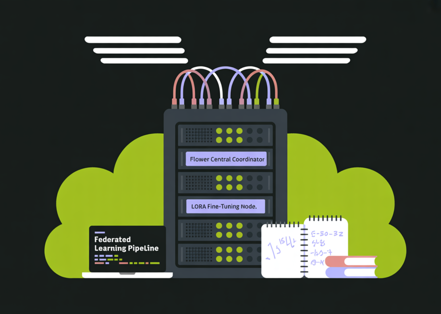 How to Build a Privacy-Preserving Federated Pipeline to Fine-Tune Large Language Models with LoRA Using Flower and PEFT
